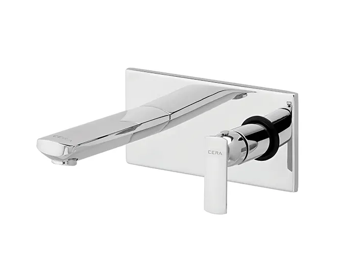 Cera Titanium Basin Mixer, Wall Mounted F1003653