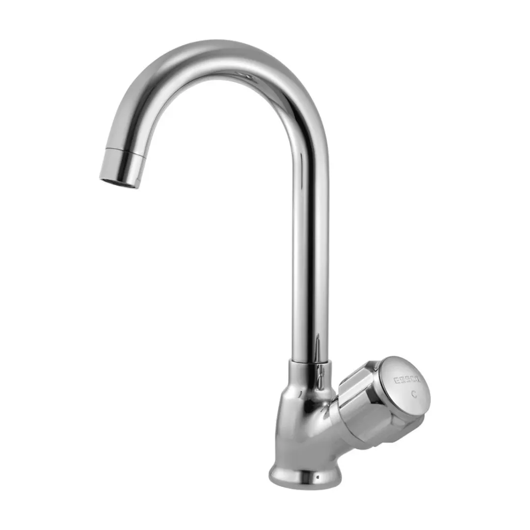 Essco table mounted regular kitchen sink tap Delux DLX-523S with swinging spout in chrome finish