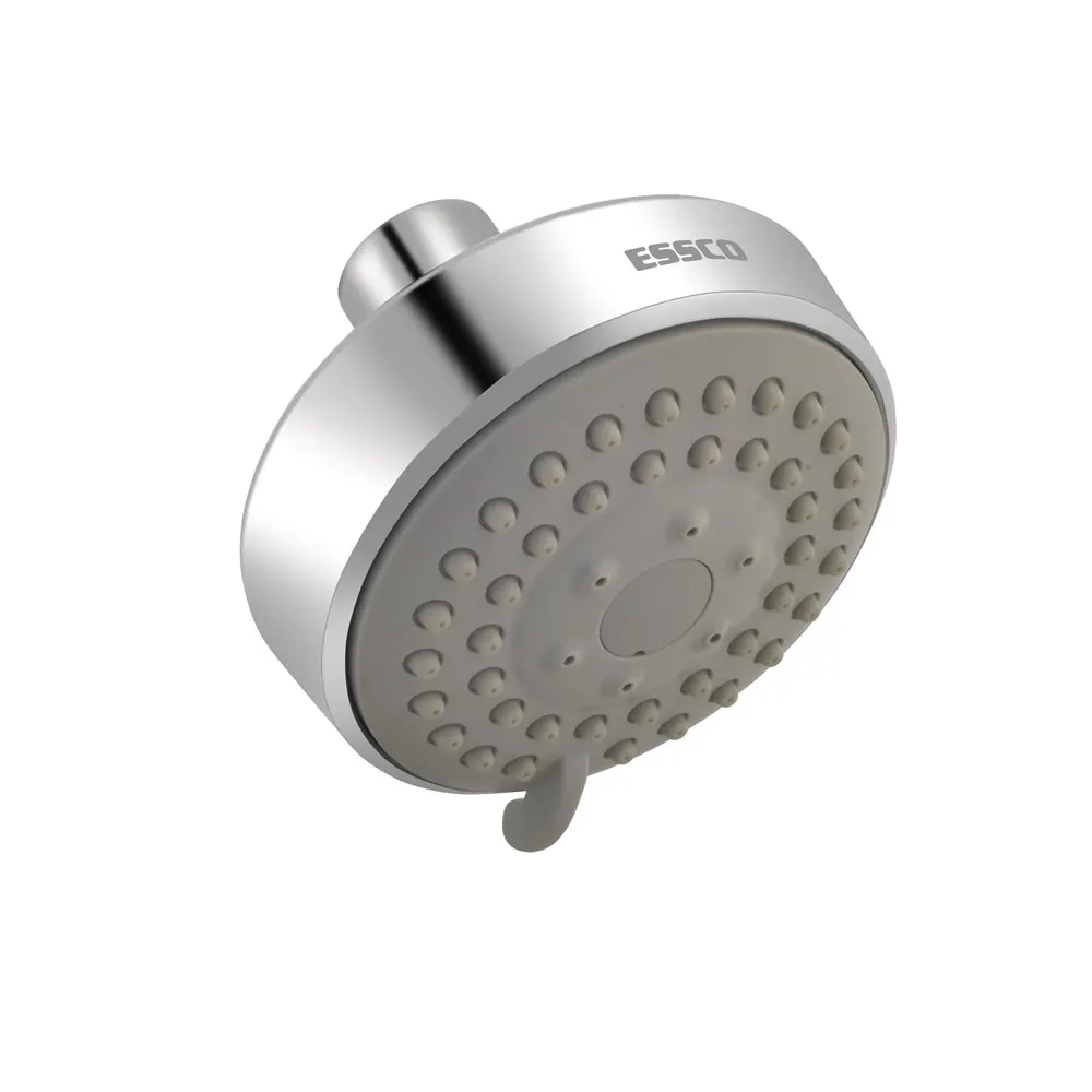 Essco Round Overhead Shower 80mm, Multi Flow, ABS Body