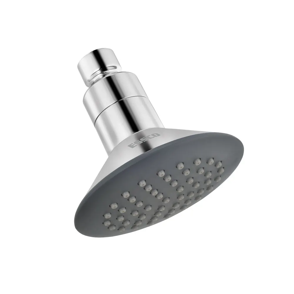 Essco Round Overhead Shower 100mm, Single Flow, ABS Body