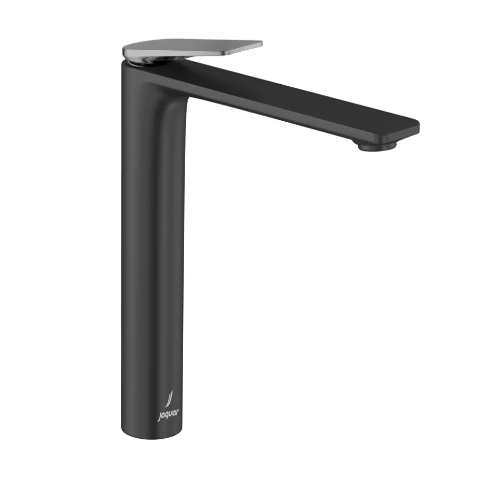 Jaquar Single Lever Tall Boy - Lever: Black Chrome | Body: Black Matt Laguna series