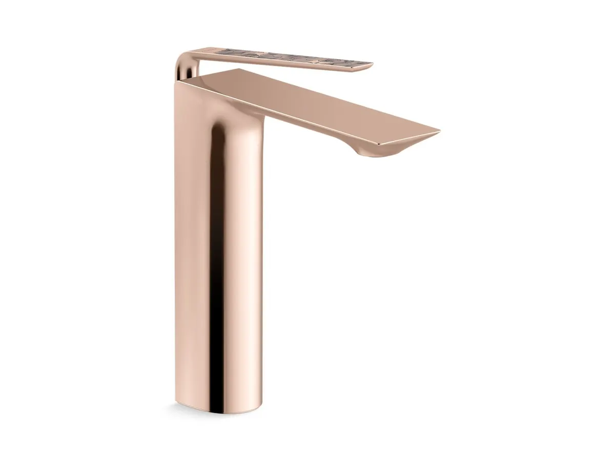 Kohler ModernLife Edge Deco Tall Boy Deck Mount Basin Mixer K-25758IN-ECH-RGD