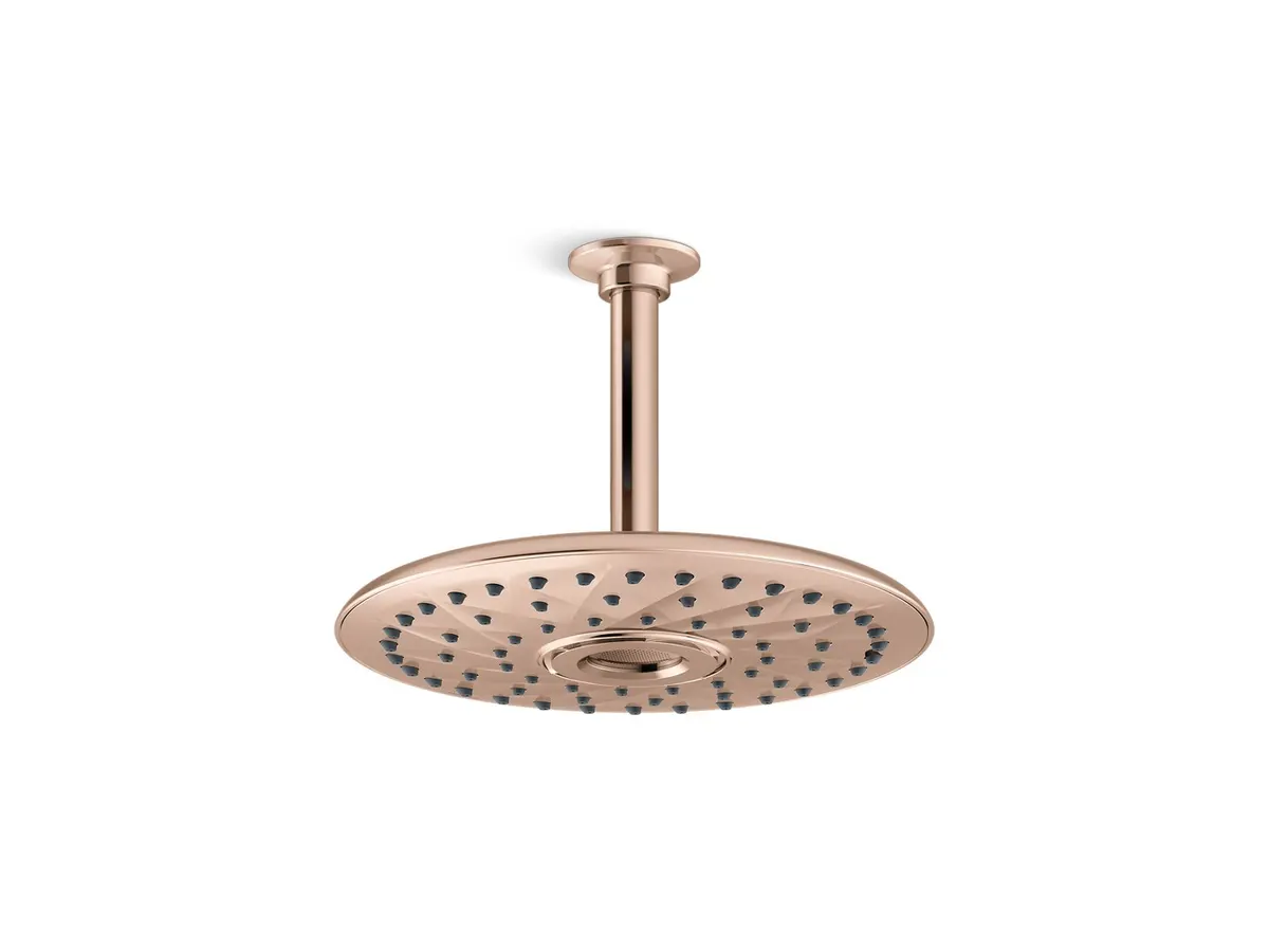 Kohler Rain Max Overhead Shower, Single Flow, 26854IN-RGD-Rose