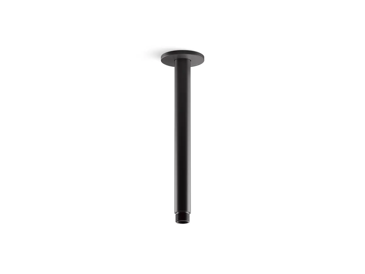 Kohler Round Shower Arm 255mm, Ceiling Mounted, 22447IN-BL