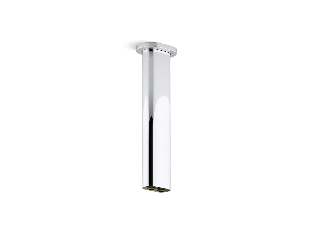 Kohler Brass Rectangular Shower Arm 254mm, Ceiling Mounted, 26326T-CP