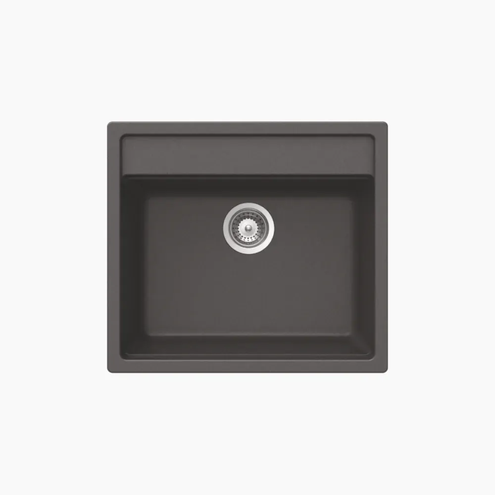 Nirali Elvo Quartz Kitchen Sink, 22.5 x 20 in