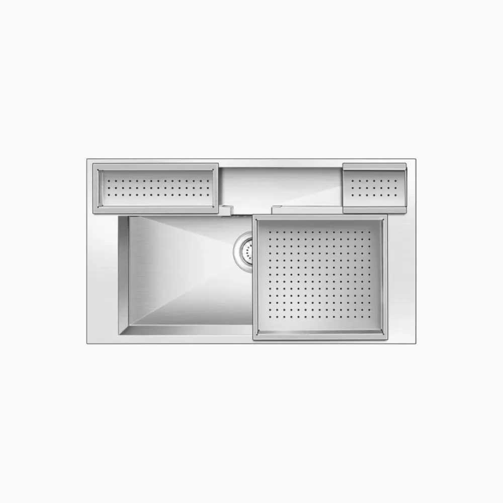 Nirali Era Stainless Steel Kitchen Sink, 36 x 20 in