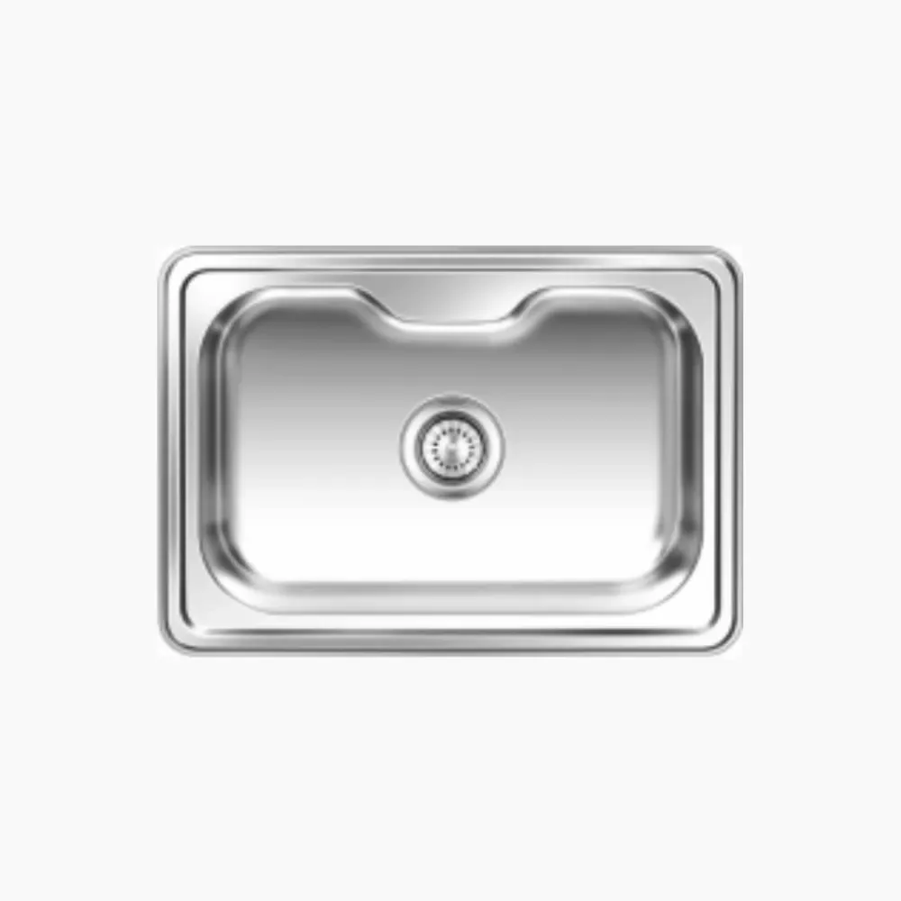 Nirali Eureka Delux Small Stainless Steel Kitchen Sink, 24.5 x 17.5 in