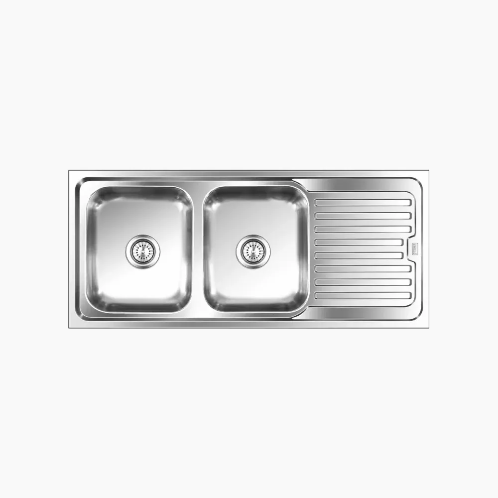 Nirali Graceful Elegance Mini Stainless Steel Kitchen Sink, 46 x 20 in