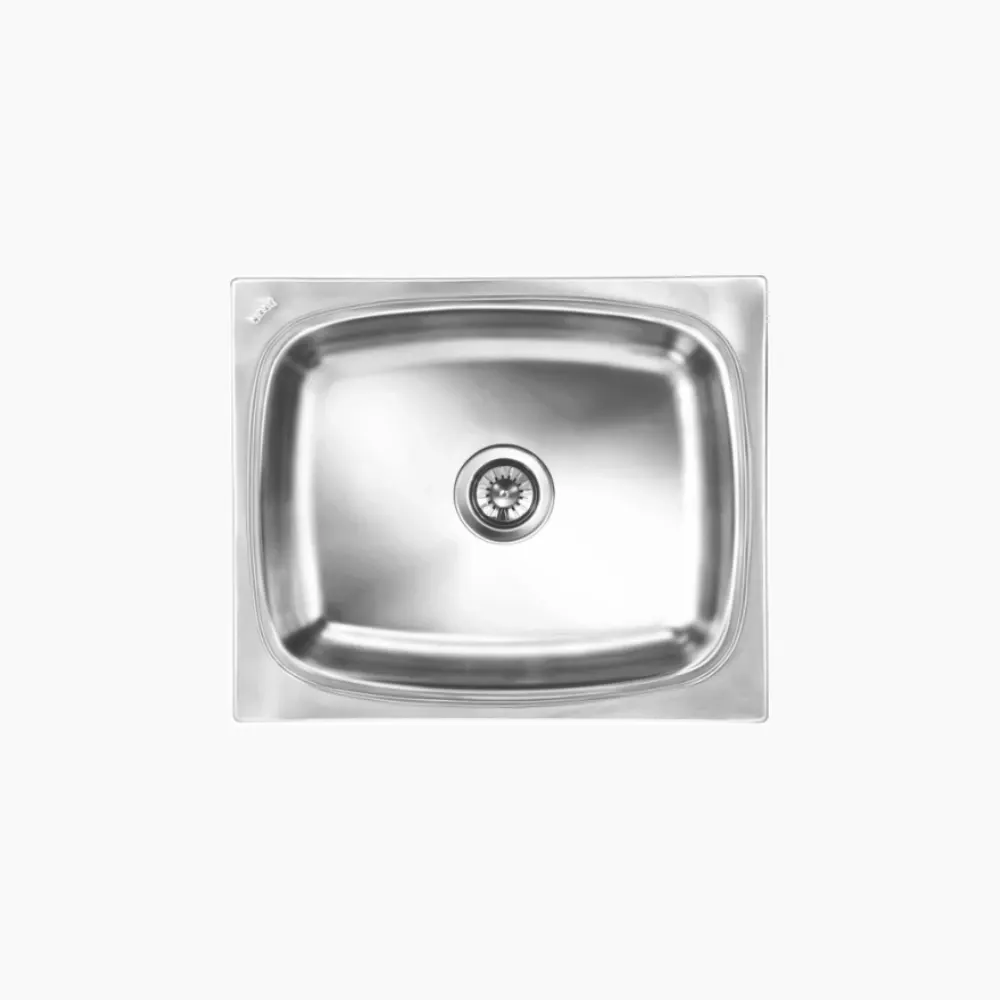 Nirali Grace Plain Deluxe Big Stainless Steel Kitchen Sink, 21 x 18 in