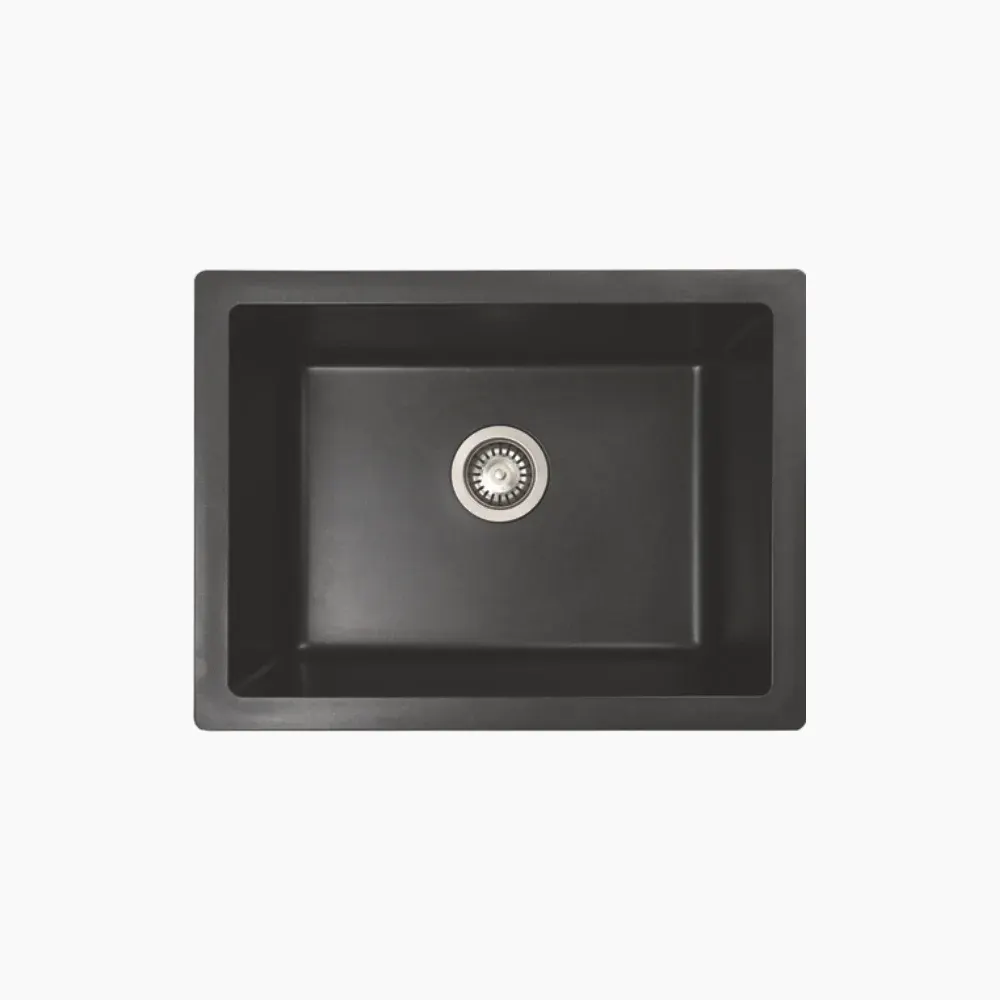 Nirali Livia Large Quartz Kitchen Sink, 24 x 18 in