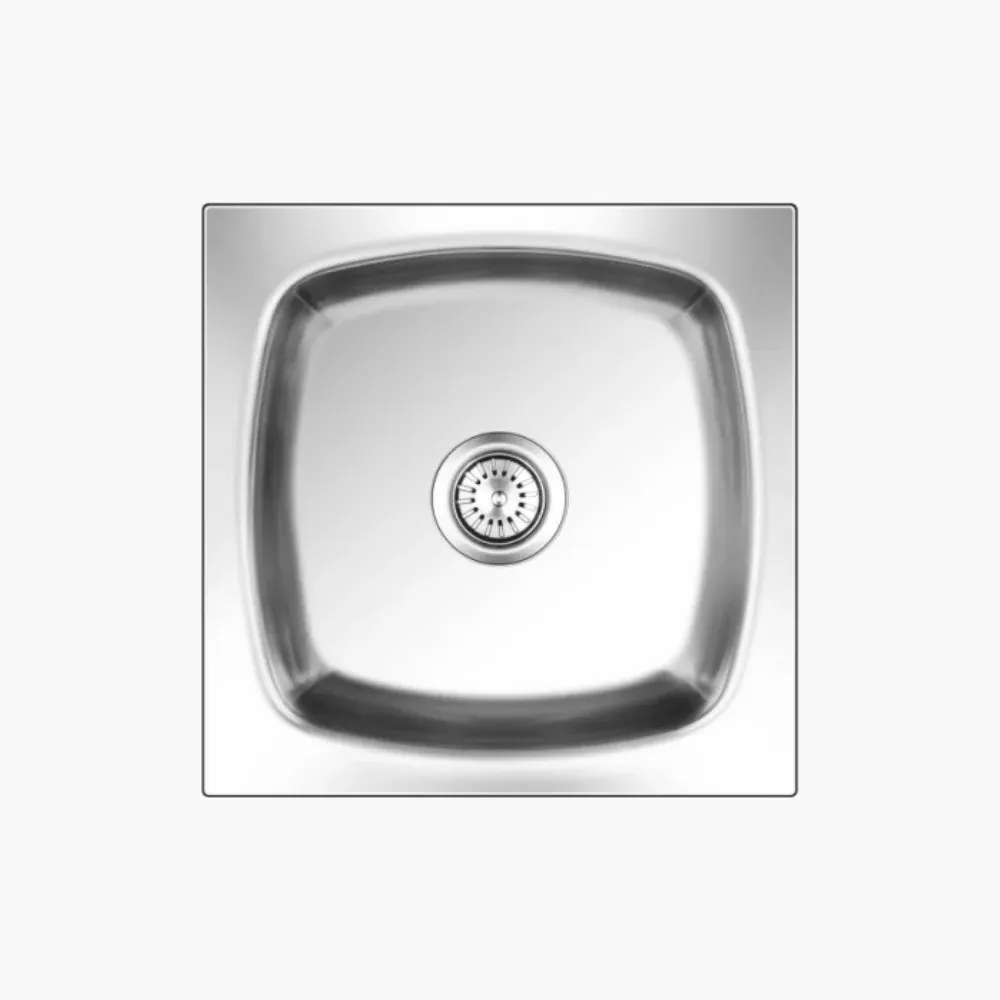Nirali Square Plain Big Stainless Steel Kitchen Sink, 19 x 19 in