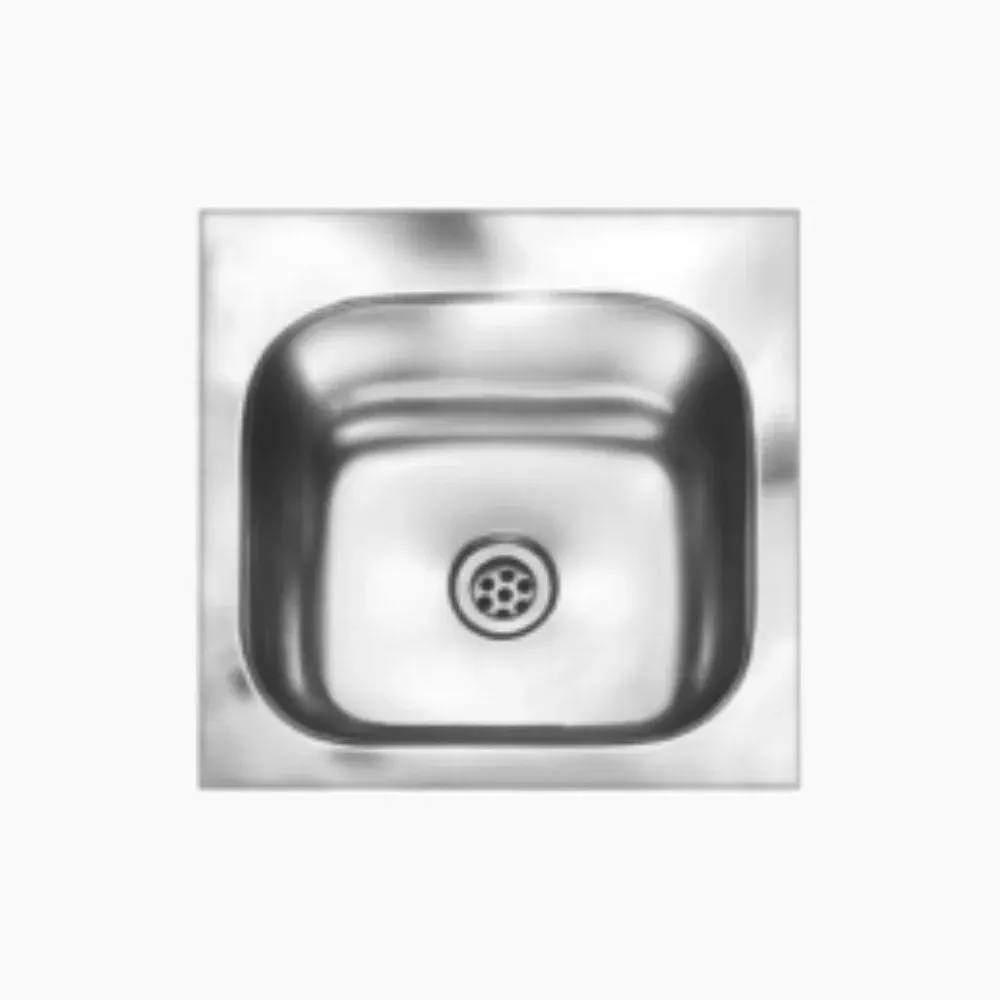 Nirali Square Unique Pantry Collection Stainless Steel Kitchen Sink, 12 x 12 in