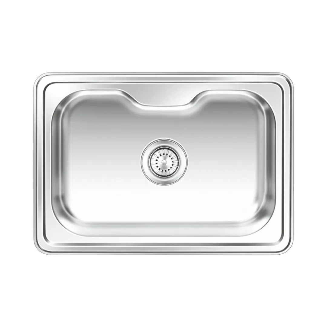Nirali stainless steel sink d'signo range eureka Delux small ( 24.5 x 17.5 inches )