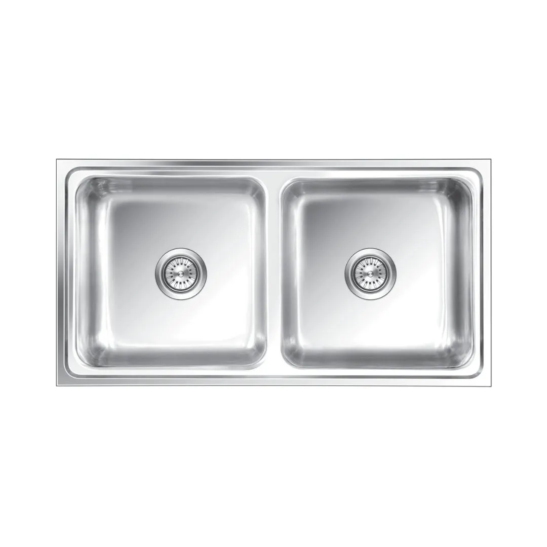Nirali stainless steel sink silent square range Opal big ( 41 x 21.5 inches )