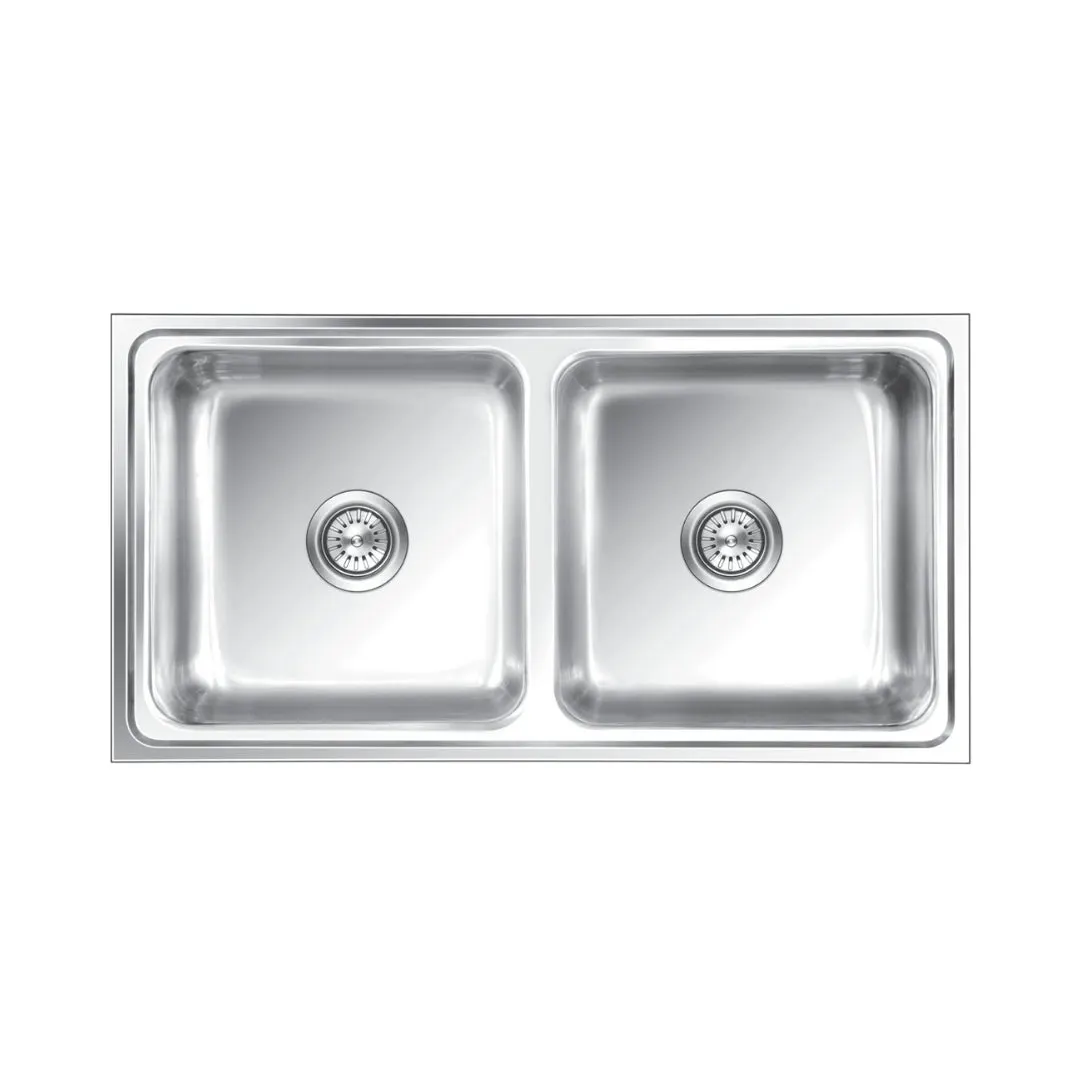 Nirali stainless steel sink silent square range Opal big ( 41 x 21.5 inches )