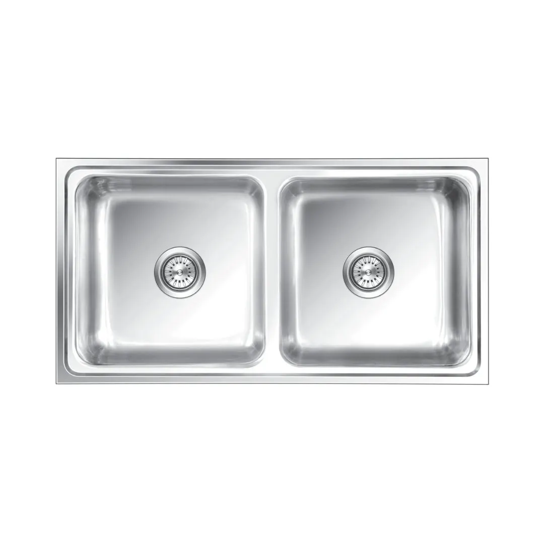 Nirali stainless steel sink silent square range Opal small ( 37.5 x 20 inches )